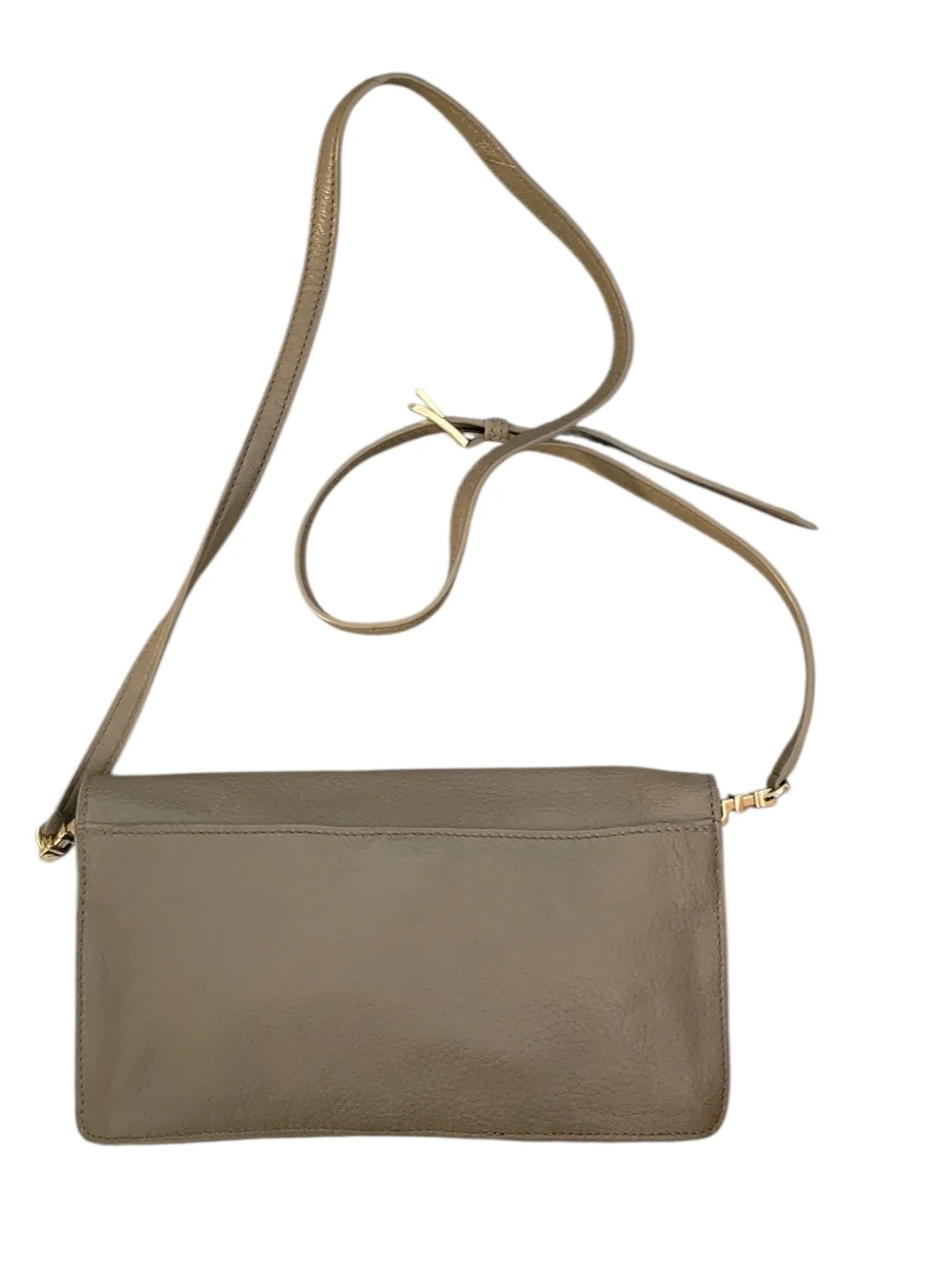 Tory Burch Gray Crossbody Leather Handbag